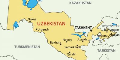 乌兹别克斯坦首都地图
